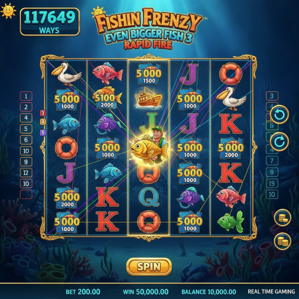 Fishin' Frenzy Even Bigger Fish 3 Megaways Rapid Fire